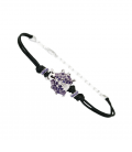 PULSERA IVORY LADYBUG VIOLET