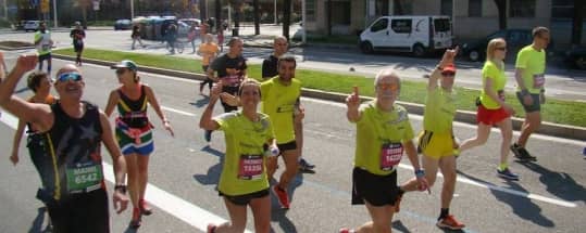 Los atletas de #ITSYOURTIME, en la Marató de Barcelona