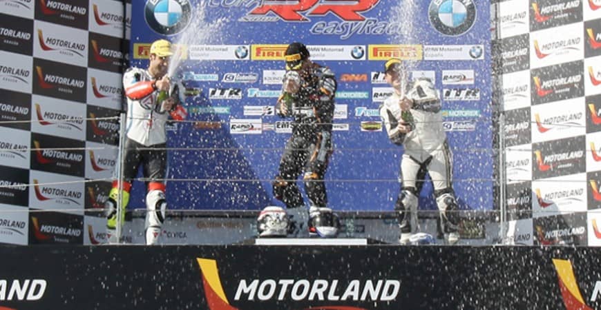 OSCAR PENA GANA LA 1ª CARRERA DE LA COPA S1000RR EASYRACER 2012