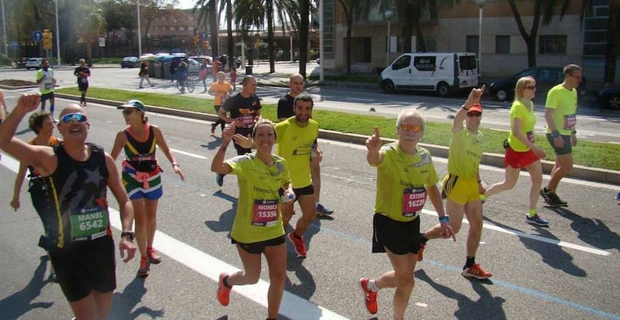 Los atletas de #ITSYOURTIME, en la Marató de Barcelona