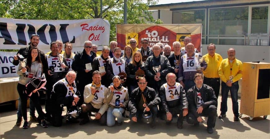 Entrega de trofeos KRONOS en el 40º Rally de Motos Históricas de Terrassa