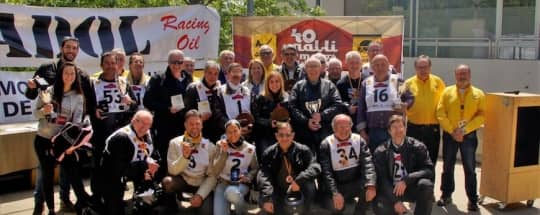 Entrega de trofeos KRONOS en el 40º Rally de Motos Históricas de Terrassa