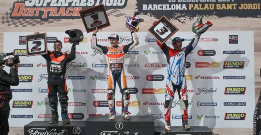 Marc Márquez se impone en Superprestigio Dirt Track