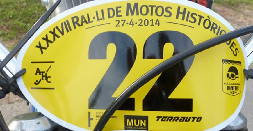 Patrocinamos el 37º Rally de Motos Históricas de Terrasa