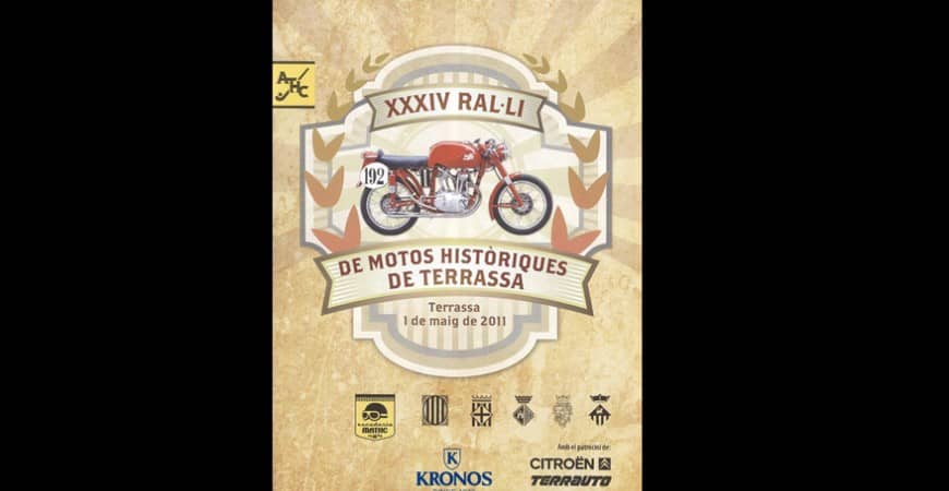 KRONOS ESPONSOR OFICIAL DEL RAL.LI DE MOTOS HISTÒRIQUES DE TERRASSA