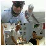 Jordi Solano con Javi Garcia recientemente llegado de hacer temporada ciclista en Argentina...Tarde intensa de recuperaciones...entre ellos a esta promesa del ciclismo, el cual nos ha contado que luchara por ganar entre otras La Copa de España en categoría Elite y por entrar en el profesionalismo el próximo año...